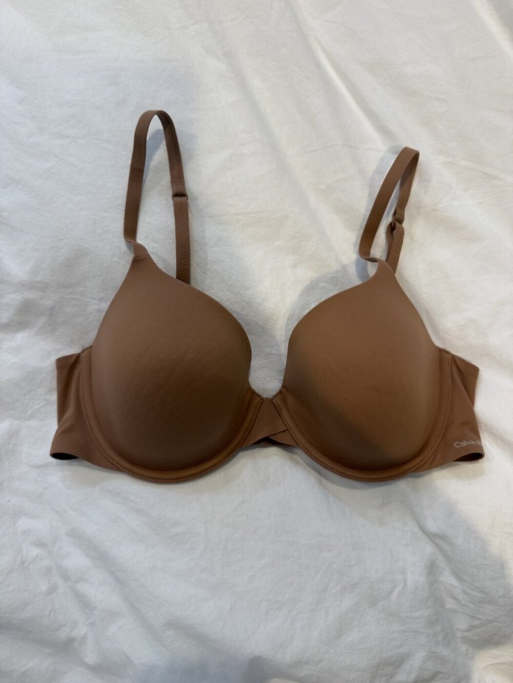 Calvin Klein Caramel Brown T-Shirt Bra 34C